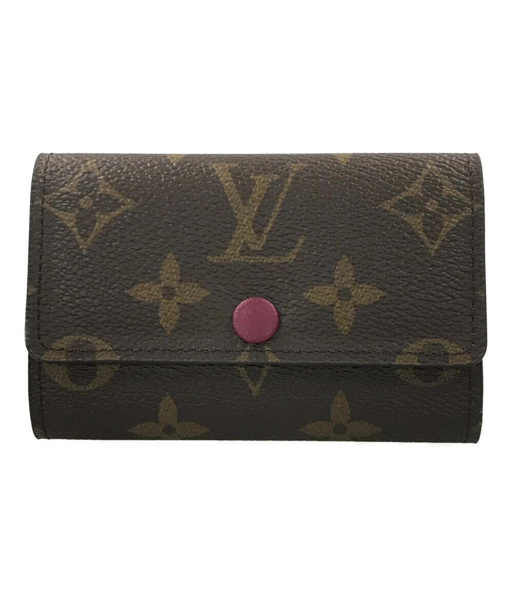 Louis Vuitton Case Multicles Wallet Monogram Canvas Leather Brown
